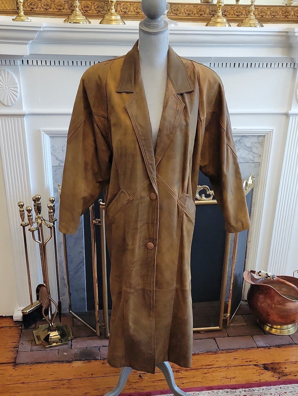 80's Winlit  Leather Coat